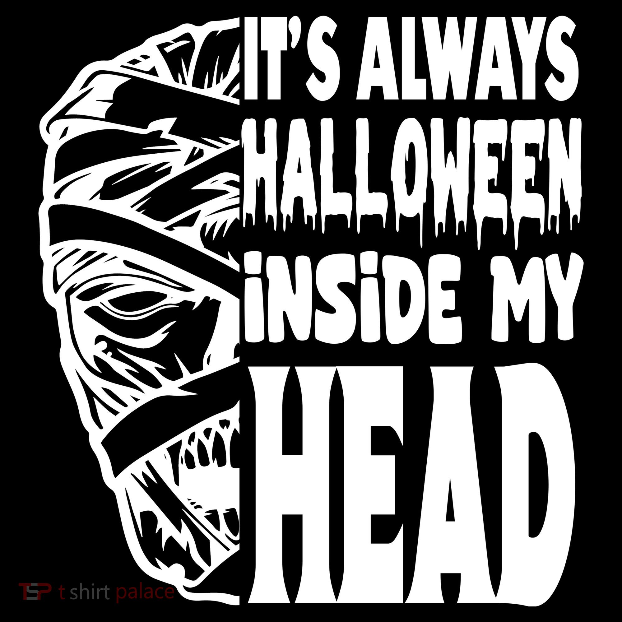 Its Always Halloween Inside My Head Zombie Ornament