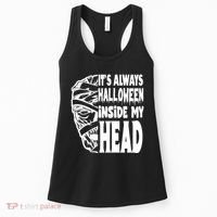 Its Always Halloween Inside My Head Zombie Women's Tank Top thumb 0