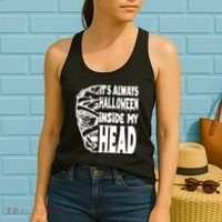 Its Always Halloween Inside My Head Zombie Women's Tank Top thumb 2