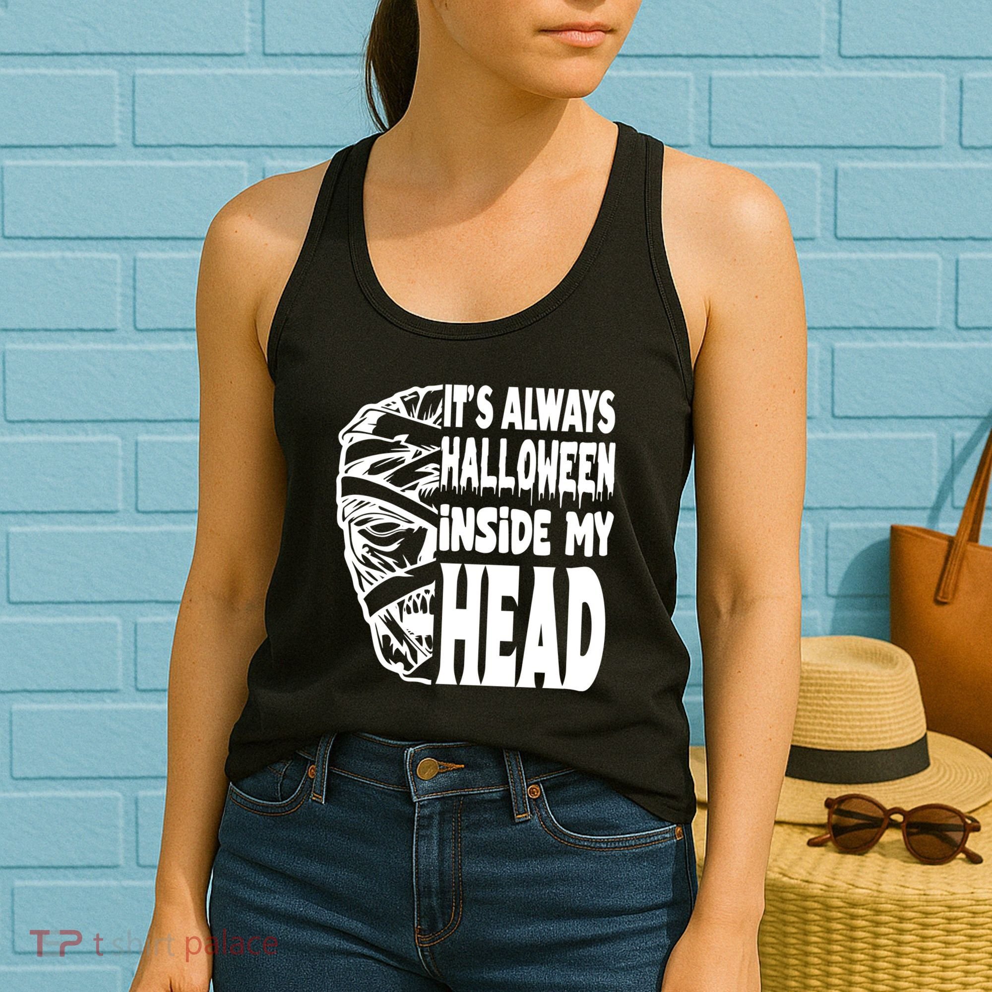 Its Always Halloween Inside My Head Zombie Women's Tank Top