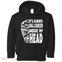 Its Always Halloween Inside My Head Zombie Toddler Hoodie thumb 0