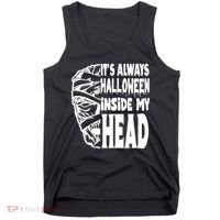 Its Always Halloween Inside My Head Zombie Tank Top thumb 0