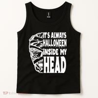 Its Always Halloween Inside My Head Zombie Tank Top thumb 2