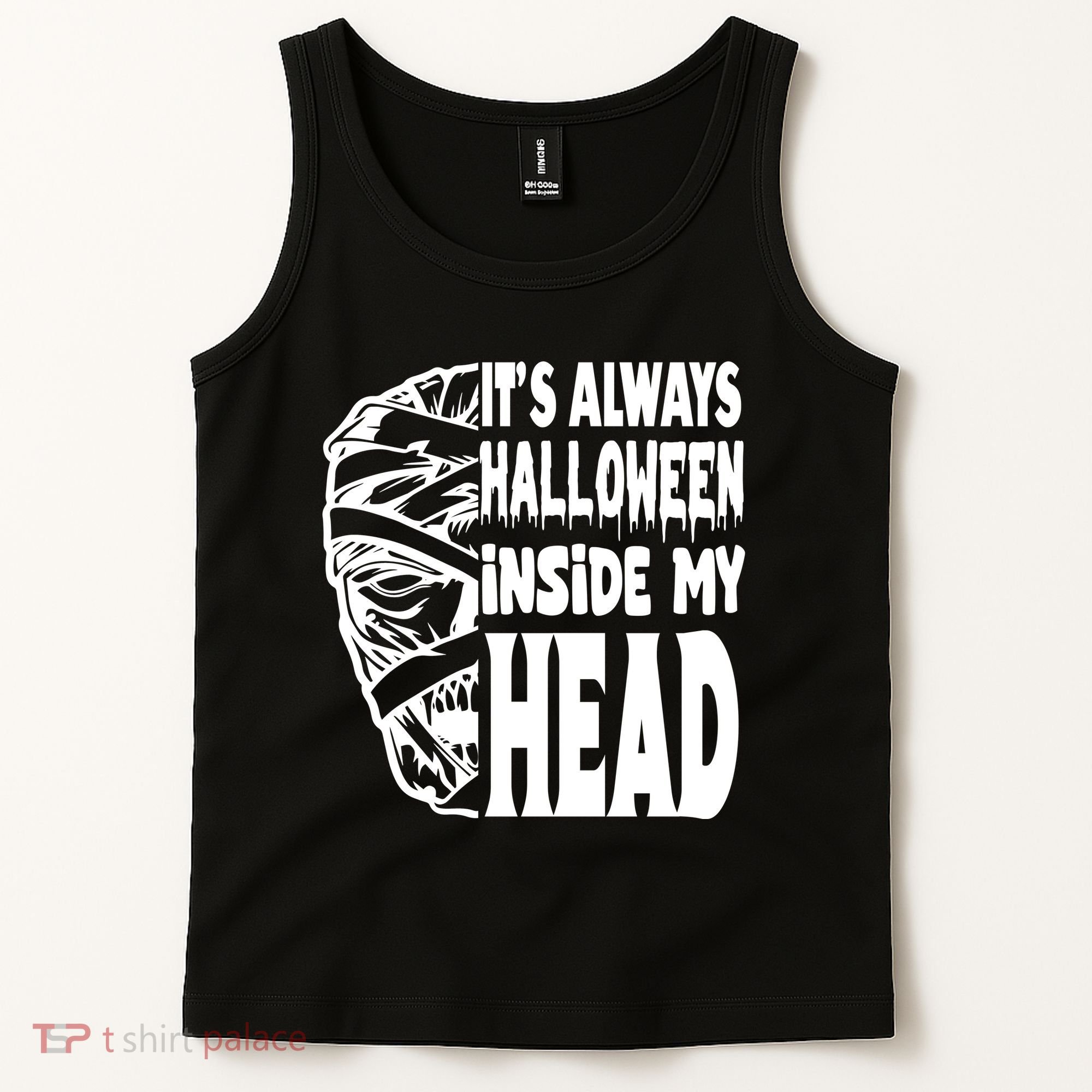 Its Always Halloween Inside My Head Zombie Tank Top