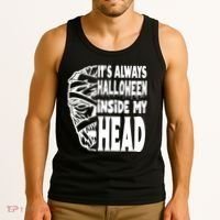 Its Always Halloween Inside My Head Zombie Tank Top thumb 3