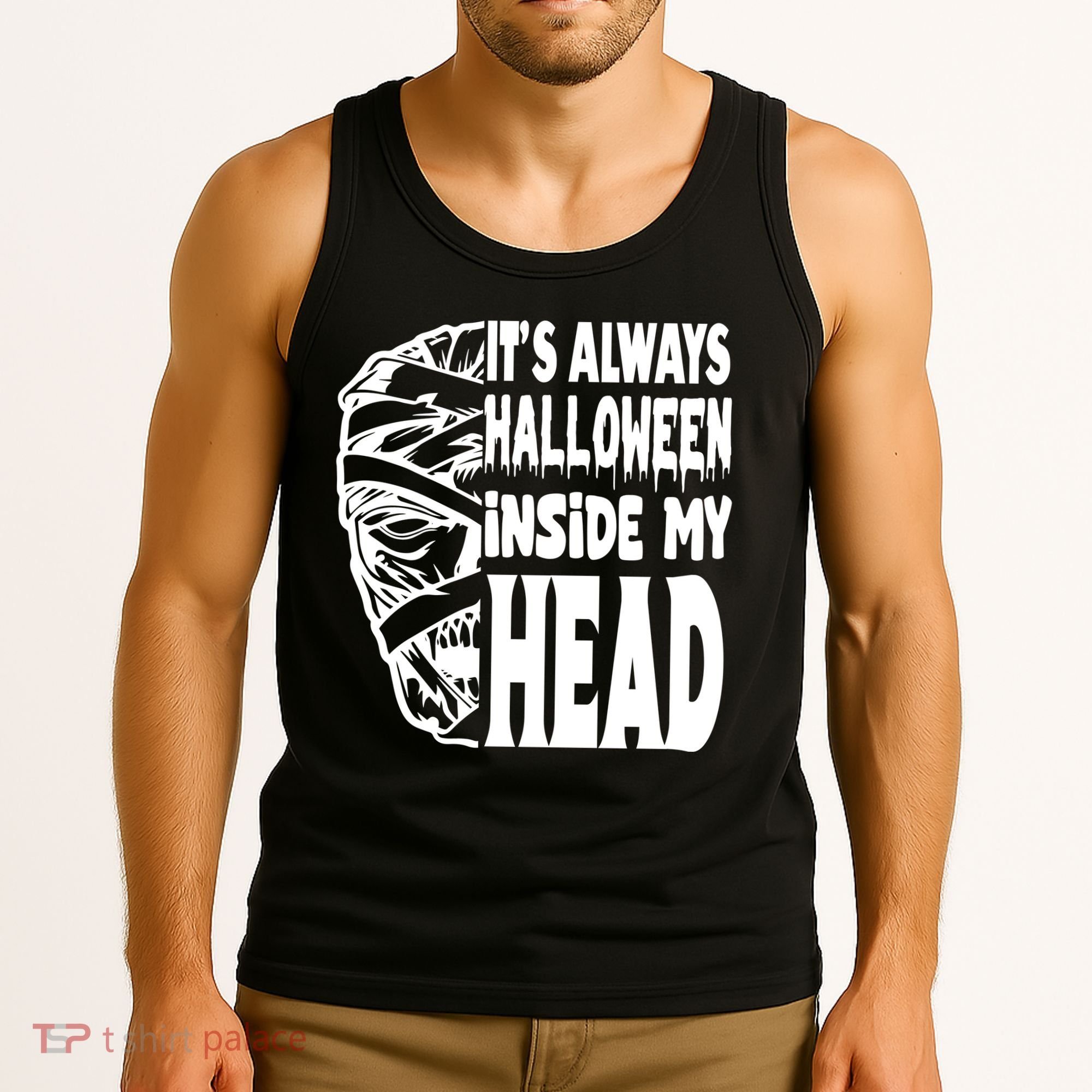 Its Always Halloween Inside My Head Zombie Tank Top