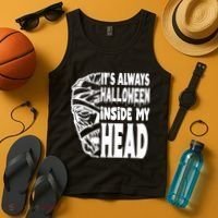 Its Always Halloween Inside My Head Zombie Tank Top thumb 4