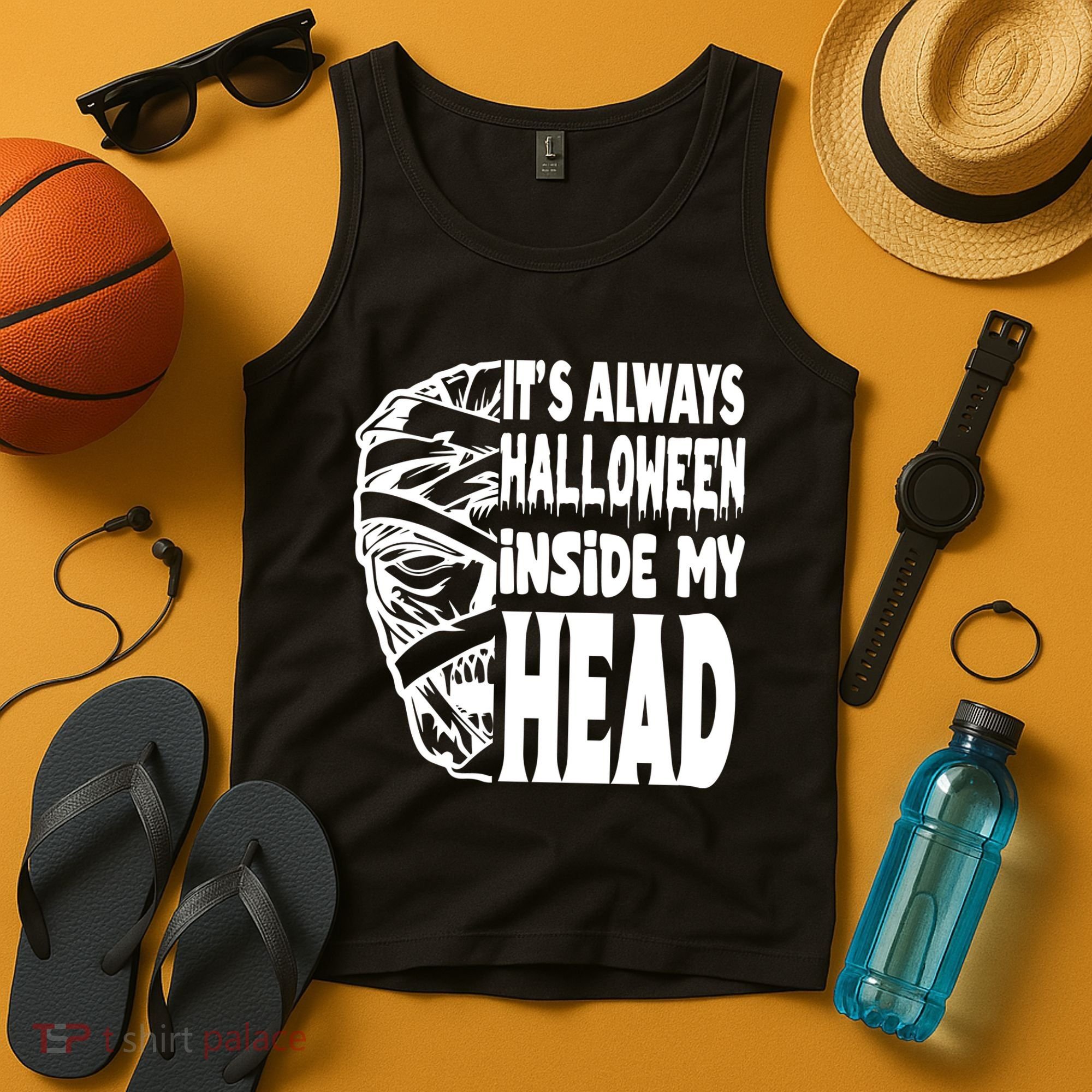 Its Always Halloween Inside My Head Zombie Tank Top