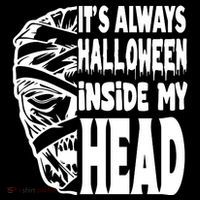 Its Always Halloween Inside My Head Zombie Tank Top thumb 6