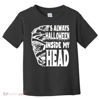 Its Always Halloween Inside My Head Zombie Toddler T-Shirt