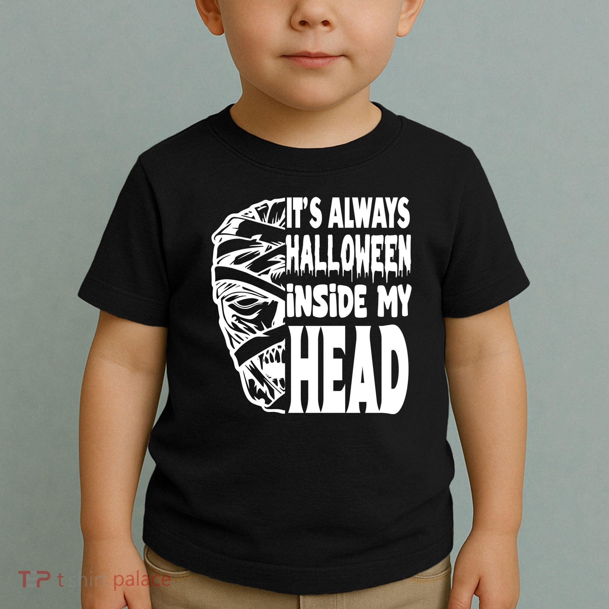 Its Always Halloween Inside My Head Zombie Toddler T-Shirt