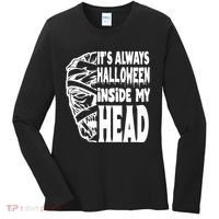 Its Always Halloween Inside My Head Zombie Women's Long Sleeve Shirt thumb 0