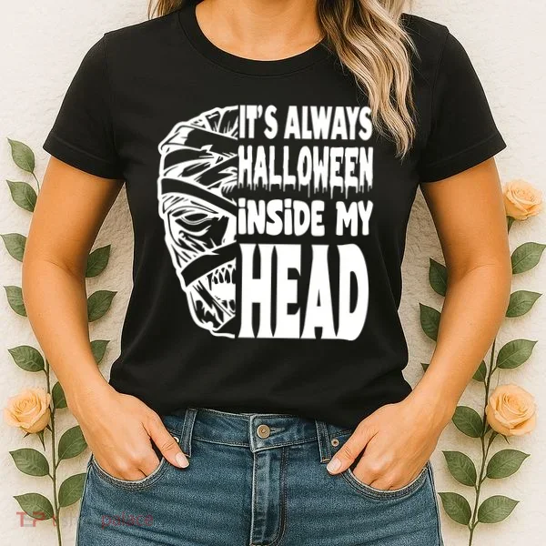 Its Always Halloween Inside My Head Zombie Women's T-Shirt