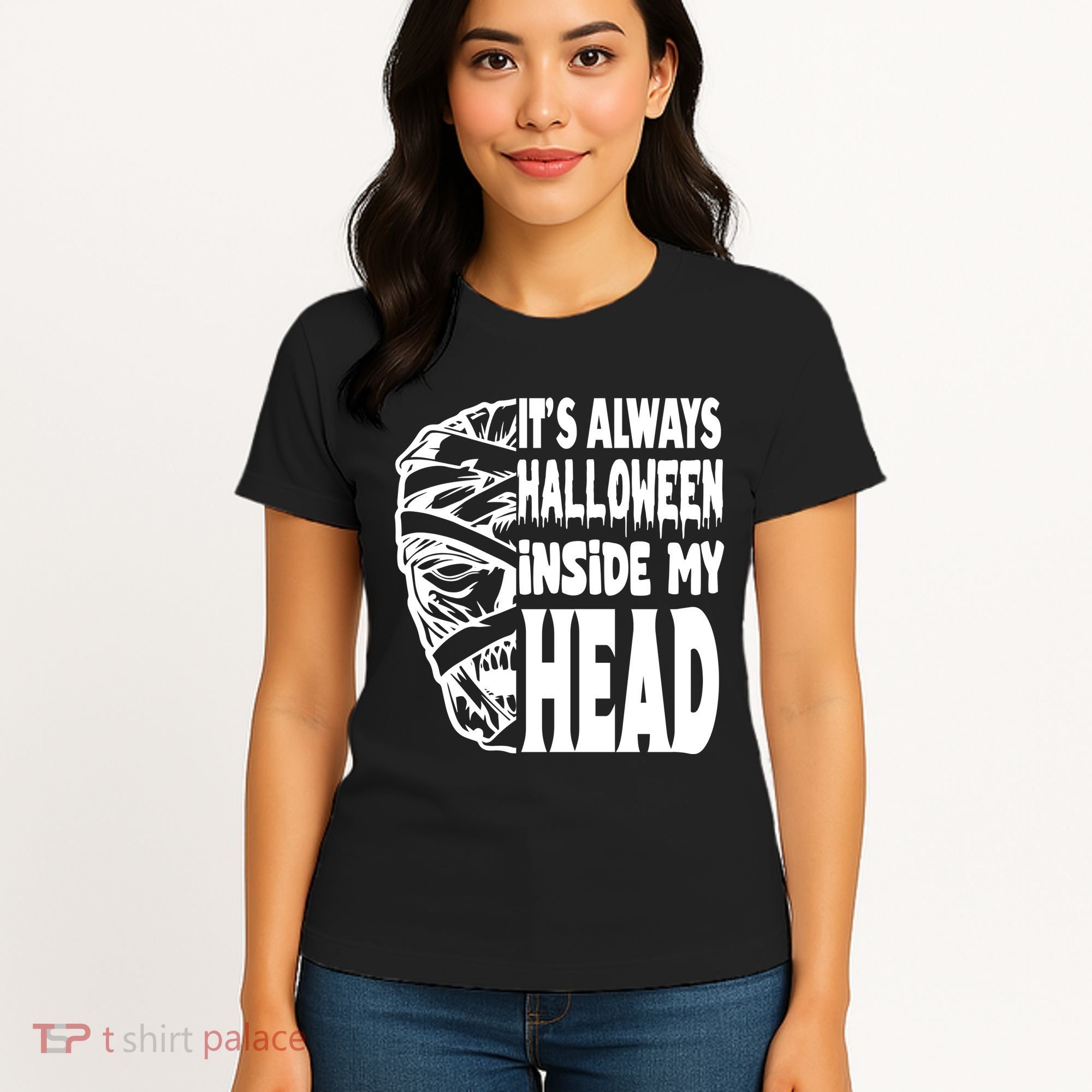 Its Always Halloween Inside My Head Zombie Women's T-Shirt