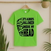 Its Always Halloween Inside My Head Zombie T-Shirt thumb 2
