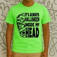 Its Always Halloween Inside My Head Zombie T-Shirt thumb 3
