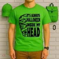 Its Always Halloween Inside My Head Zombie T-Shirt thumb 6