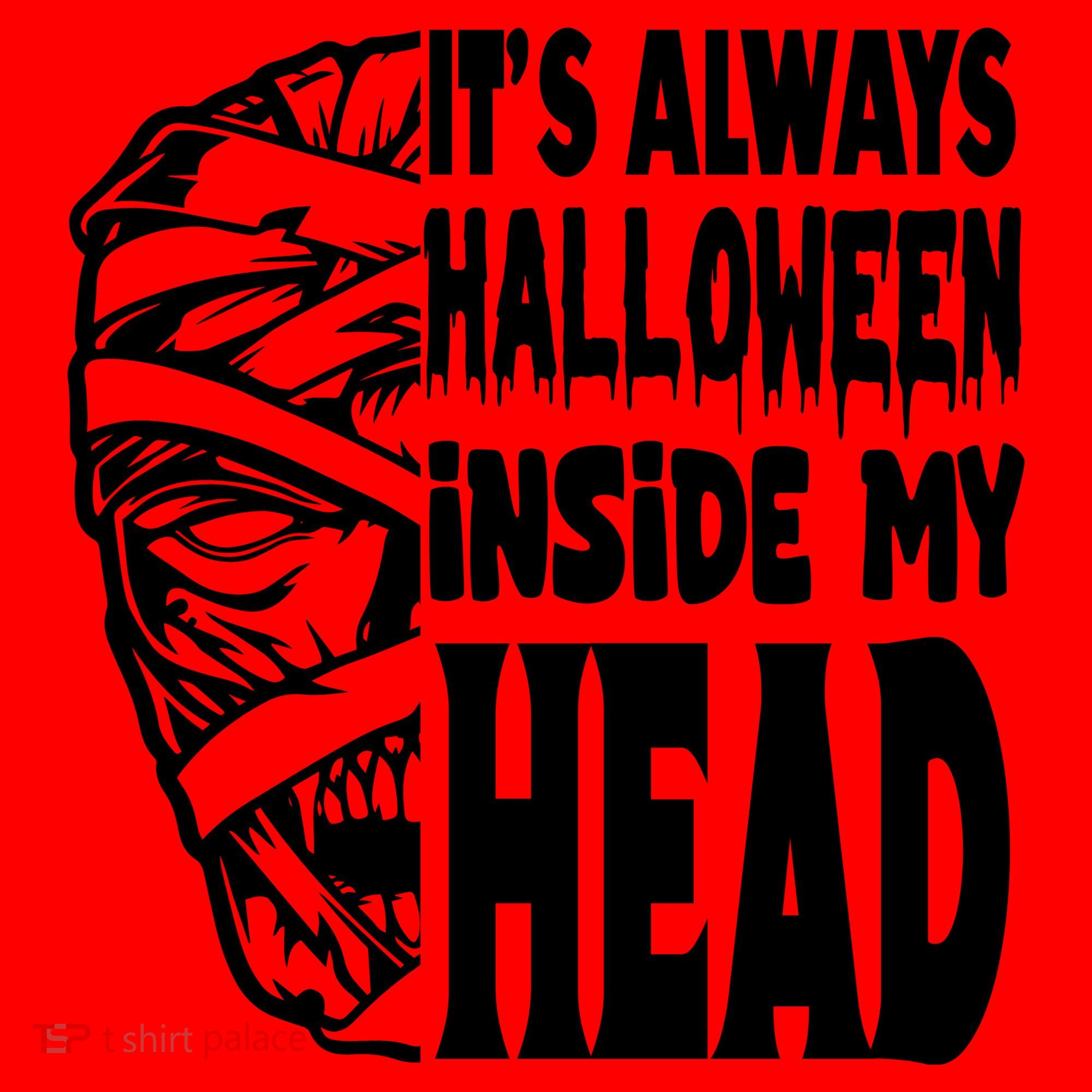 Its Always Halloween Inside My Head Zombie Santa Hat