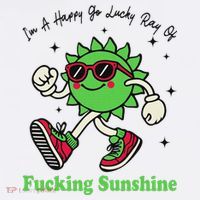 IM A Happy Go Lucky Ray Of Fucking Sunshine With Sunglasses Women's Hoodie thumb 2