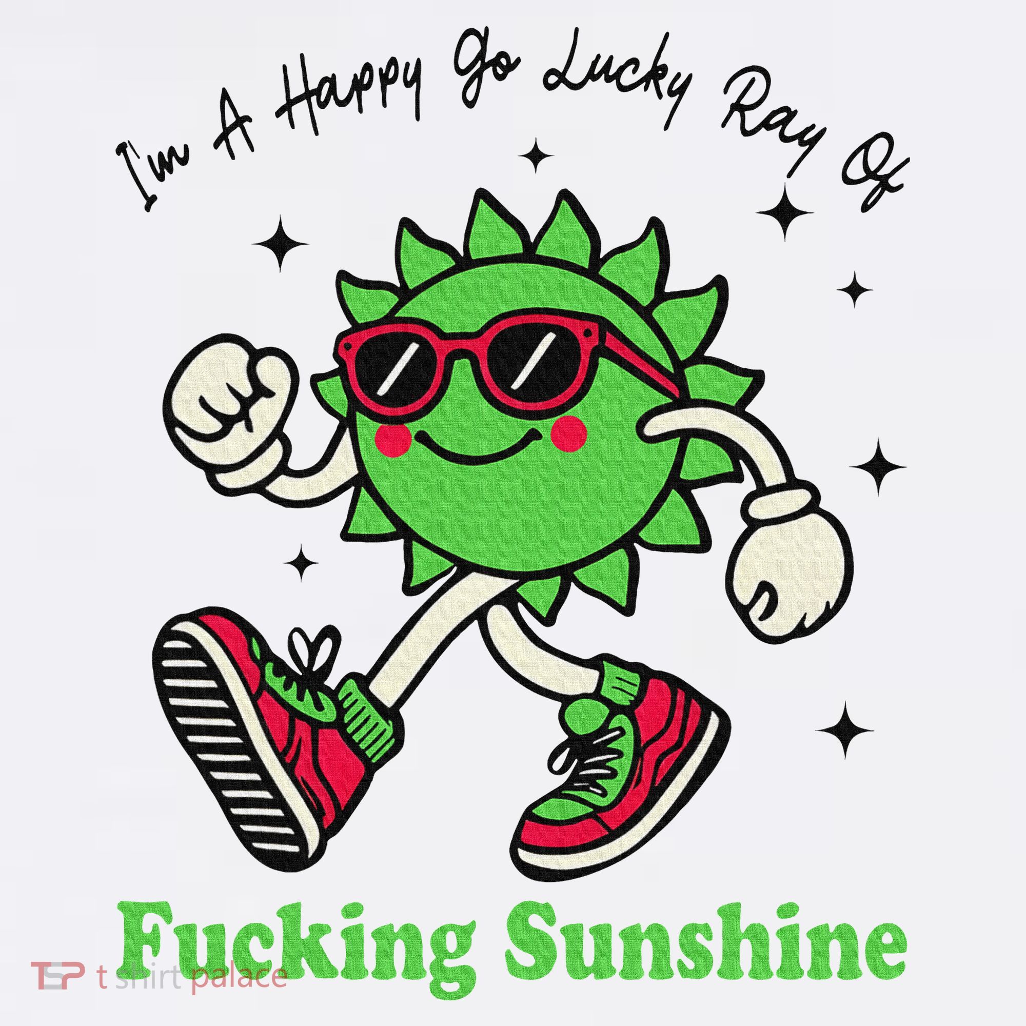 IM A Happy Go Lucky Ray Of Fucking Sunshine With Sunglasses Women's Tank Top