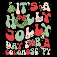 ItS A Holly Xmas Day For A Colonoscopy Christmas Women's Hoodie thumb 2