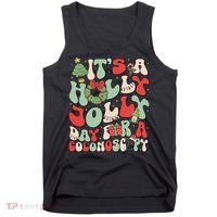 ItS A Holly Xmas Day For A Colonoscopy Christmas Tank Top thumb 0