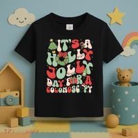 ItS A Holly Xmas Day For A Colonoscopy Christmas Toddler T-Shirt thumb 3
