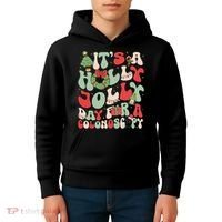 ItS A Holly Xmas Day For A Colonoscopy Christmas Kids Hoodie thumb 4