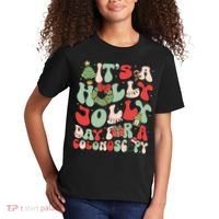 ItS A Holly Xmas Day For A Colonoscopy Christmas Kids T-Shirt thumb 2