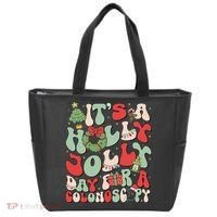 ItS A Holly Xmas Day For A Colonoscopy Christmas Tote Bag thumb 0
