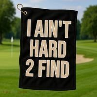 I Aint Hard 2 Find Buffaloes Football Golf Towel thumb 1