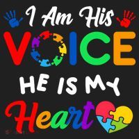 I Am His Voice He Is My Heart Autism Awareness Hat thumb 2