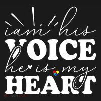 I Am His Voice He Is My Heart Autism Awareness Bucket Hat thumb 4