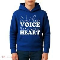 I Am His Voice He Is My Heart Autism Awareness Kids Hoodie thumb 4