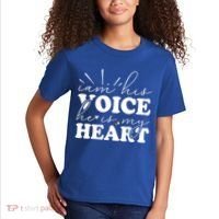 I Am His Voice He Is My Heart Autism Awareness Kids T-Shirt thumb 2