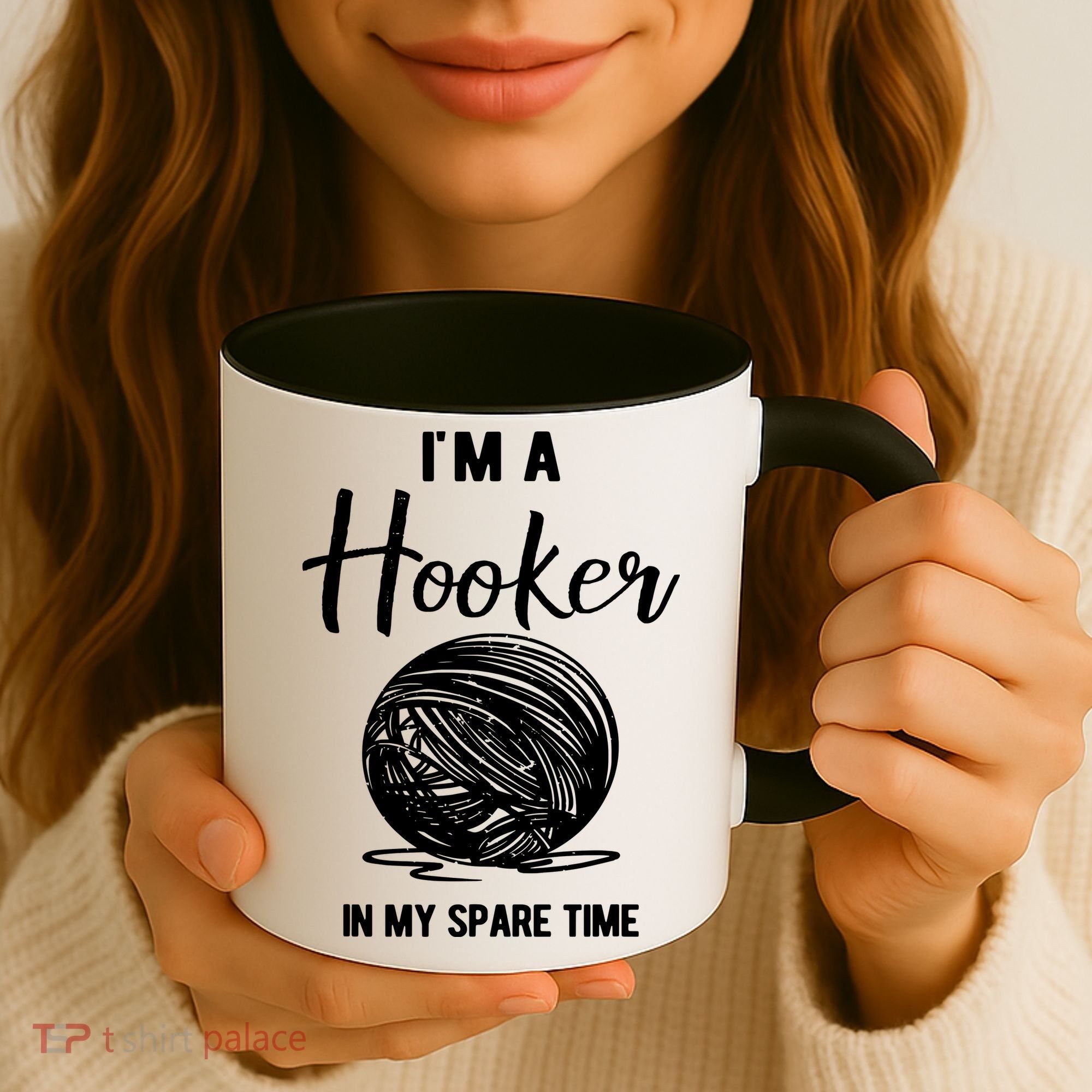 I'm A Hooker In My Spare Time Funny Crocheting Coffee Mug