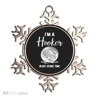 I'm A Hooker In My Spare Time Funny Crocheting Ornament