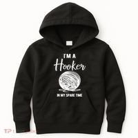I'm A Hooker In My Spare Time Funny Crocheting Kids Hoodie thumb 0