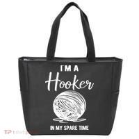 I'm A Hooker In My Spare Time Funny Crocheting Tote Bag thumb 0