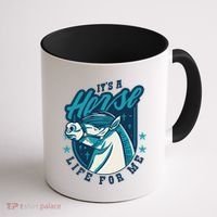 It's A Horse Life For Me Coffee Mug thumb 1