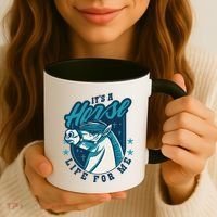 It's A Horse Life For Me Coffee Mug thumb 3