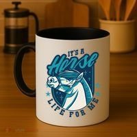 It's A Horse Life For Me Coffee Mug thumb 4