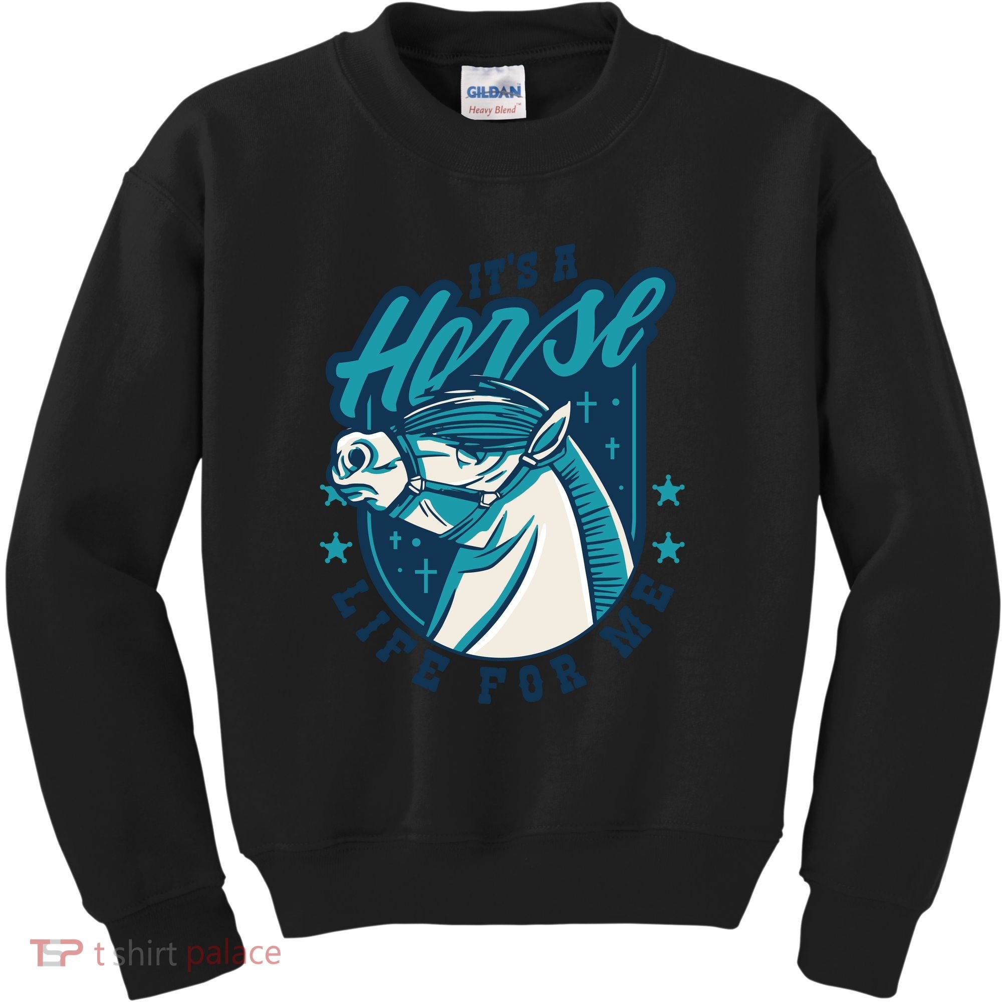 It's A Horse Life For Me Kids Sweatshirt