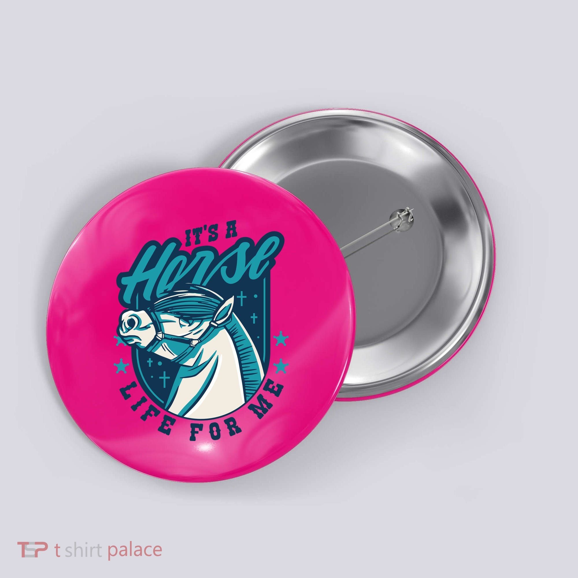 It's A Horse Life For Me Button