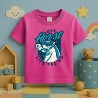 It's A Horse Life For Me Toddler T-Shirt thumb 3