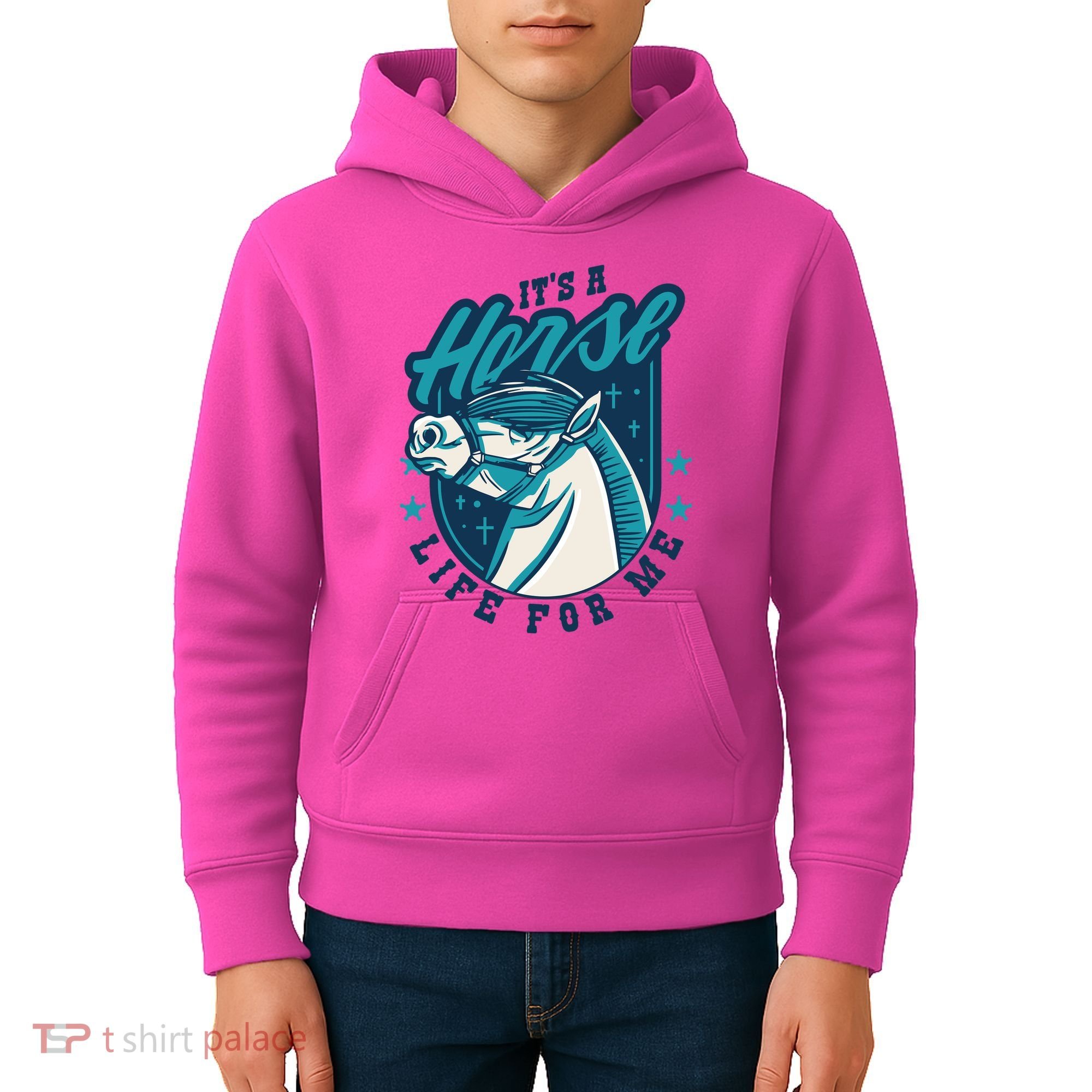 It's A Horse Life For Me Kids Hoodie