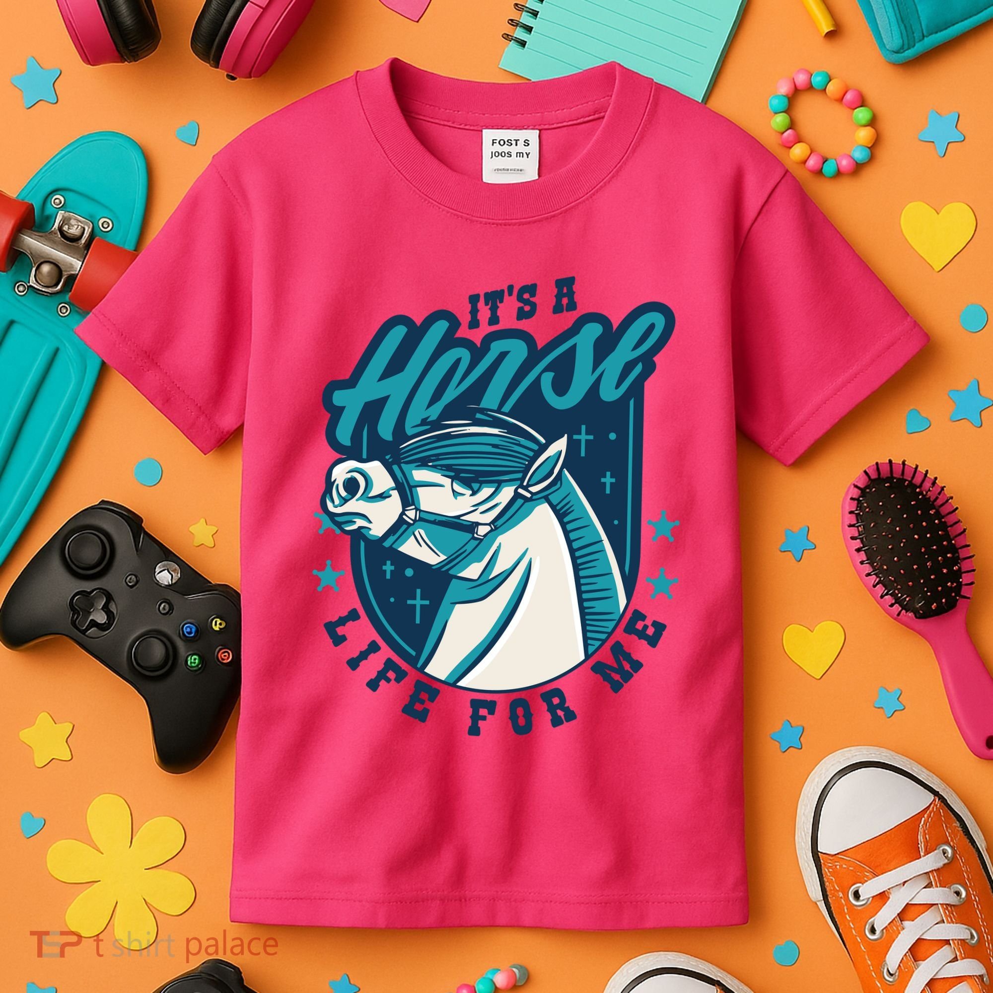 It's A Horse Life For Me Kids T-Shirt