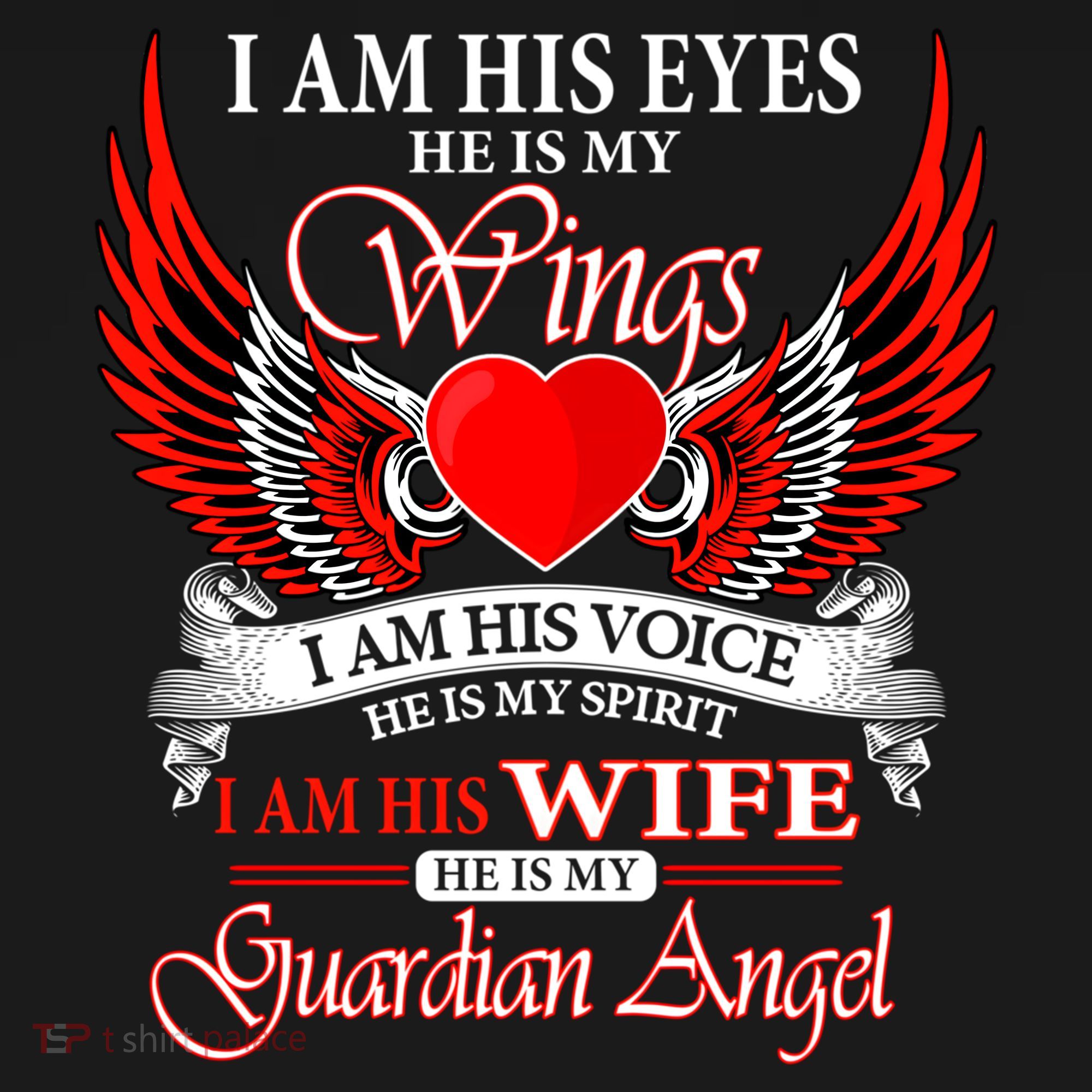 I Am His Wife He Is My Guardian Angel For Wife Lost Husband Gift Women's Hoodie