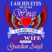 I Am His Wife He Is My Guardian Angel For Wife Lost Husband Gift Visor thumb 3