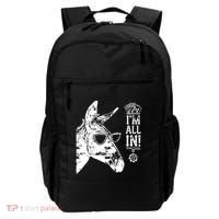 I'm All In Funny Poker Donkey Backpack thumb 0